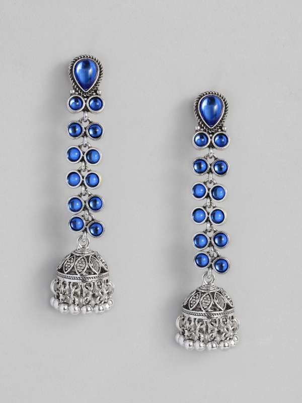Flipkartcom  Buy World Wide Villa VILLA NEWLY DESIGNED FOR GREEN AND SKY BLUE  DRESS EARRINGS Metal Earring Set Online at Best Prices in India