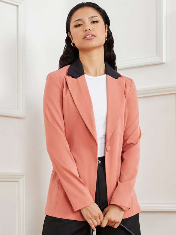Peach Blazers Buy Peach Blazers online in India