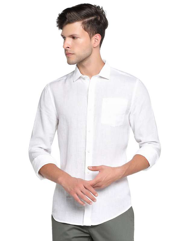 White linen tshirt clearance