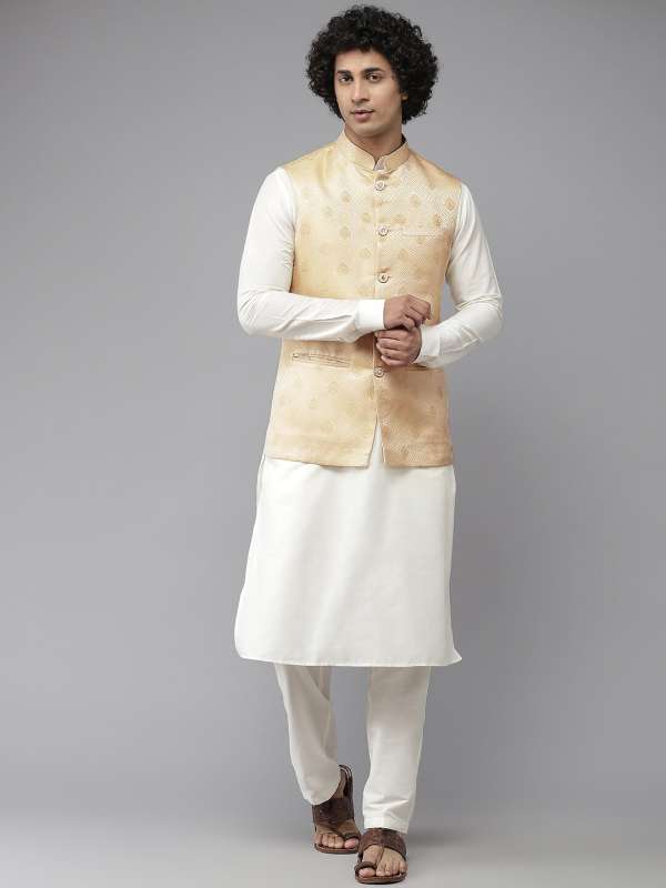 Golden outlet ethnic jacket