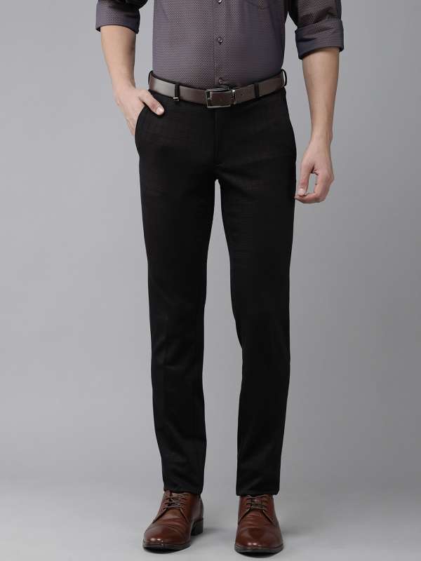 Buy Black Mid Rise Slim Fit Formal Pants for Men Online at Selected Homme   261211003