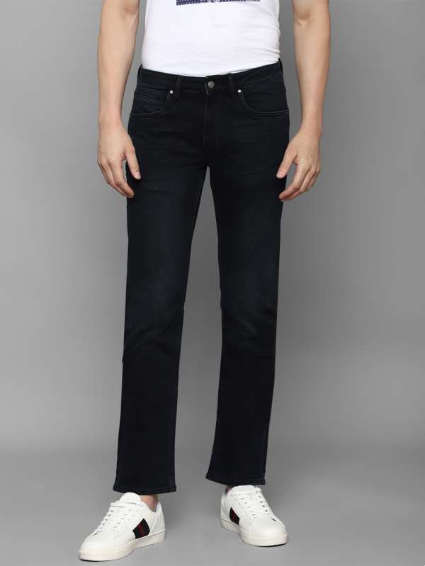 Black damage top jeans for boys