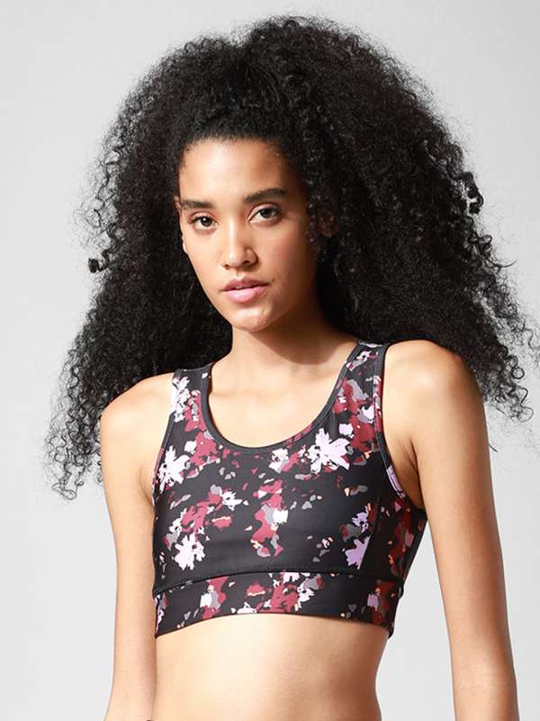 Nike floral sports bra shop