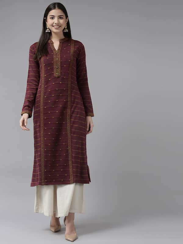 Woolen Kurtas - Buy Woolen Kurtas Online in India | Myntra