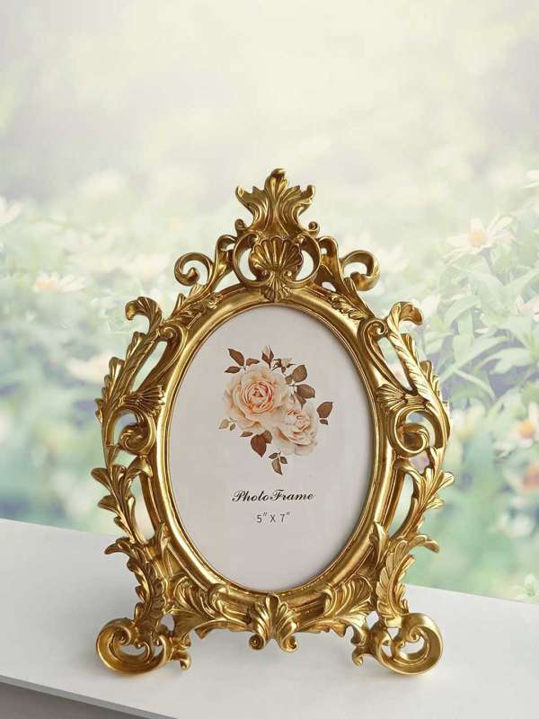 Buy Cutwork Small Photo Frame Gold Online- At Home by Nilkamal