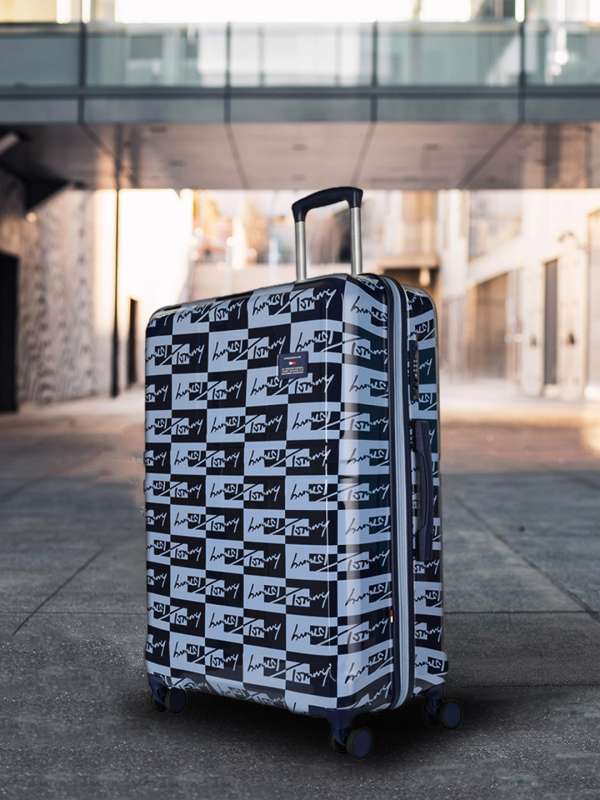 Tommy Hilfiger Plastic Hard 55 cms Luggage 8903496176964Grey   Amazonin Fashion