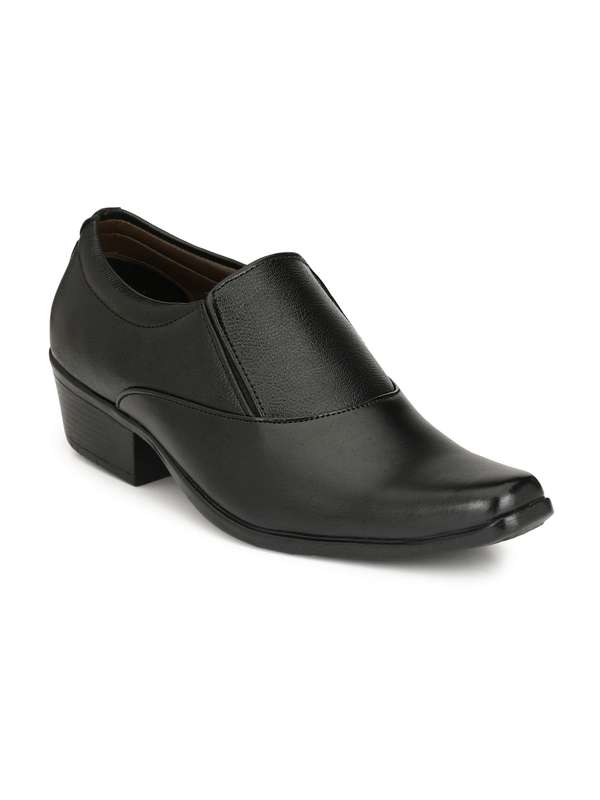 sir corbett black synthetic leather formal shoes