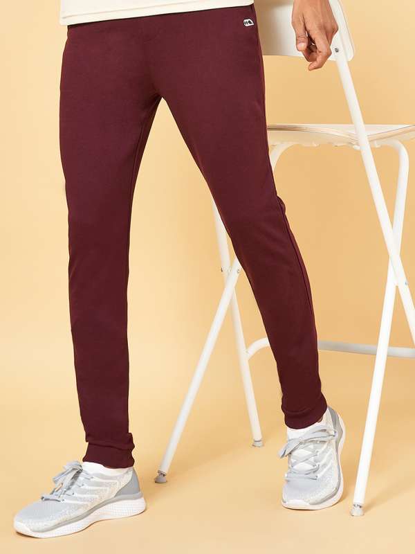 Burgundy Track Pants Buy Burgundy Track Pants online in India