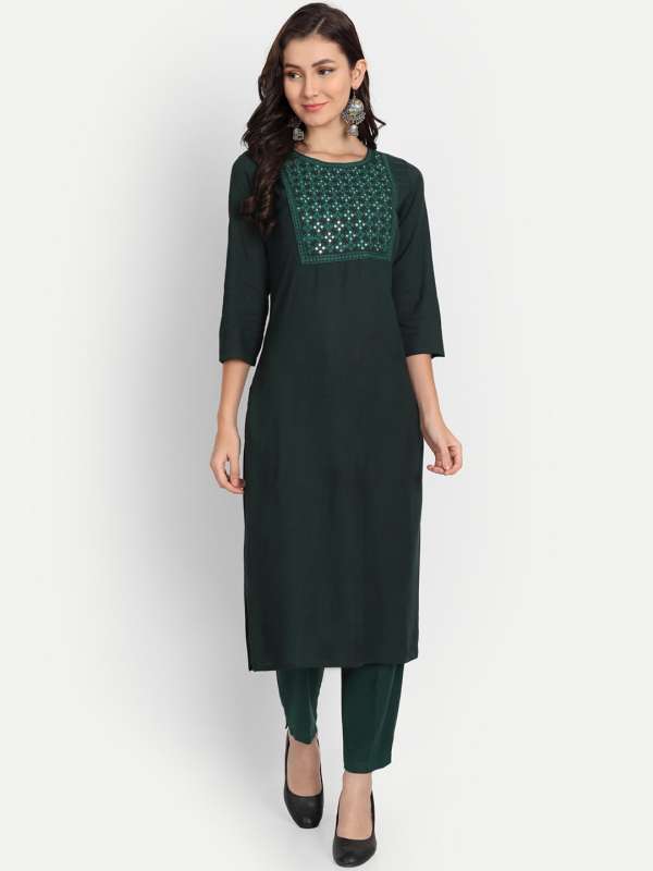 Haute Curry By Shoppers Stop Green Solid Kurtas 1592504 Dml Buy Haute Curry By Shoppers Stop Green Solid Kurtas 1592504 Dml online in India