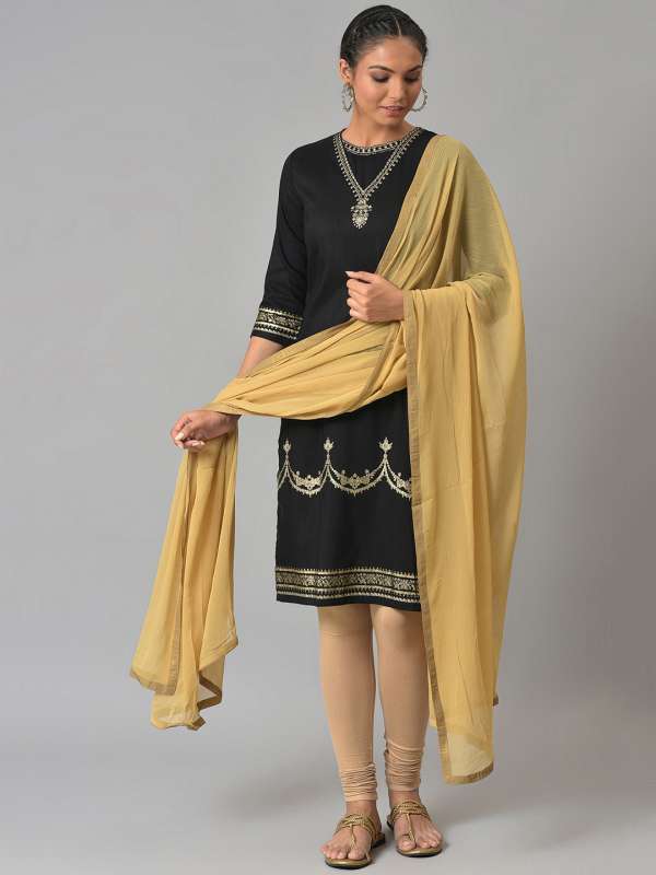 W Black Kurtas Churidar Buy W Black Kurtas Churidar online in India