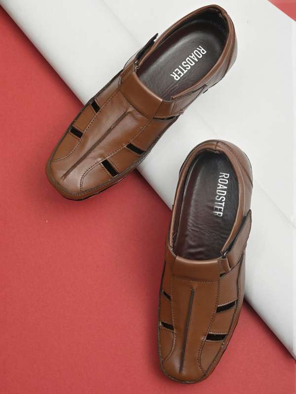 Mens leather sandals new arrivals clearance