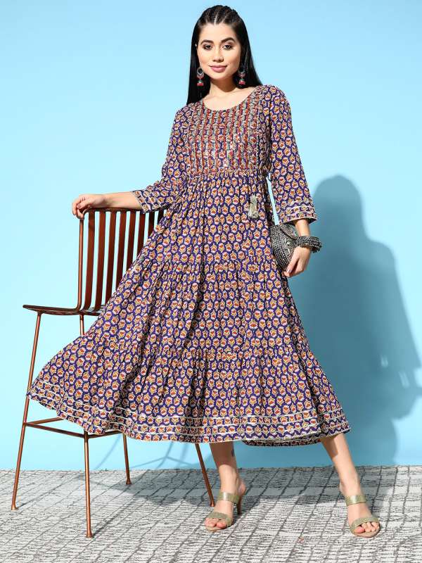 Cotton online full frock