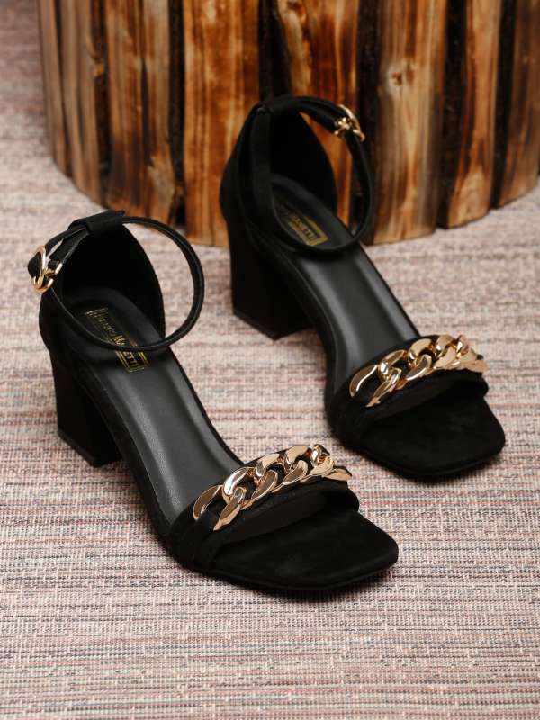 Suede block hot sale heel sandals