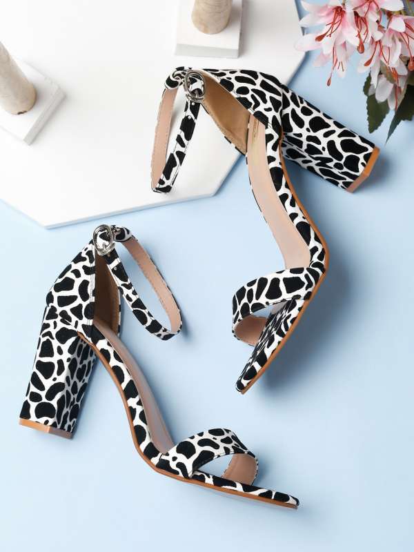 Animal print high sales heels