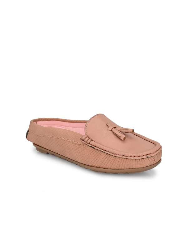 Womens pink hotsell moccasin slippers