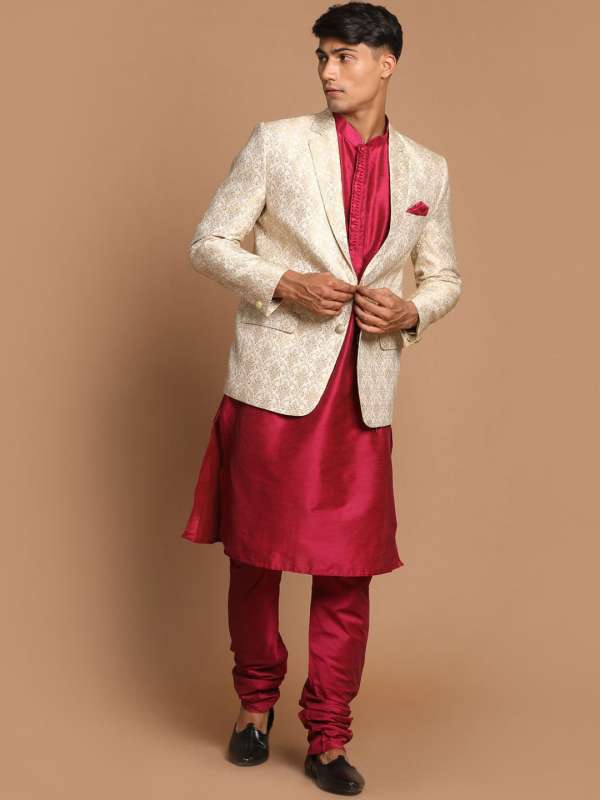 Kurta with blazer on sale