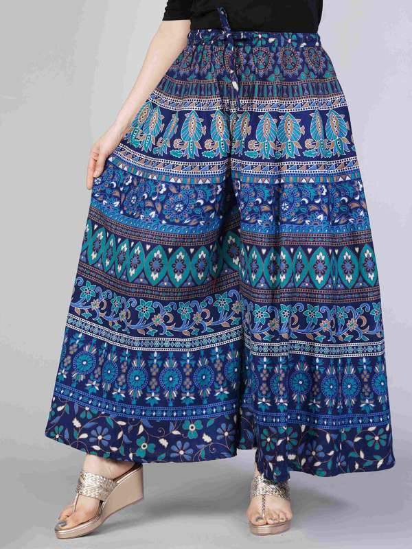 Printed palazzo pants myntra outlet