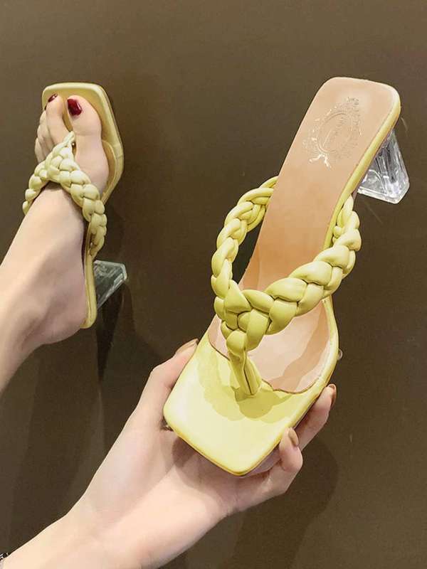 Lime green sandals size 11 top