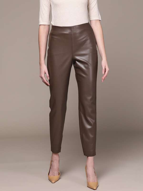 Federica Tosi straightleg Leather Trousers  Farfetch