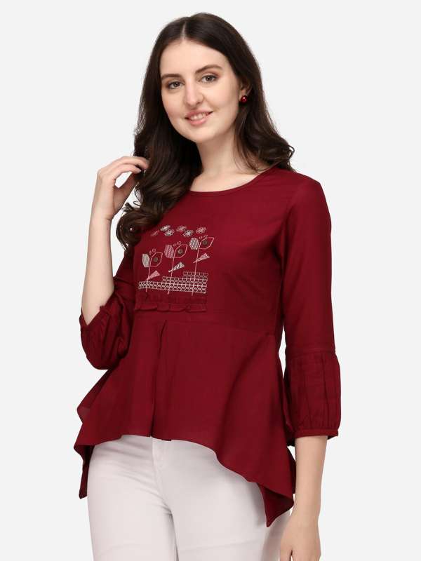 High low clearance top myntra