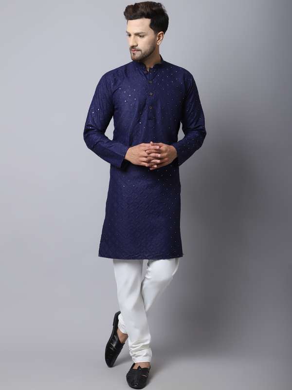 Mandarin Collar Front Button Kurta Sets Straight Pants Buy