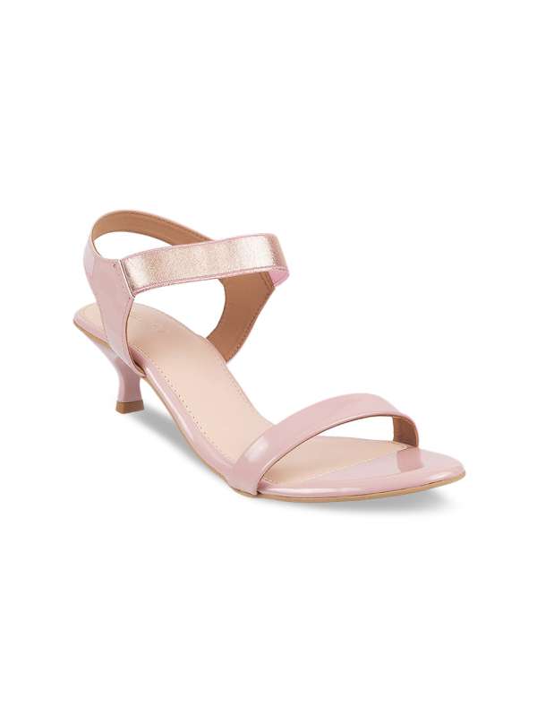 Metro solid peach sandals shop