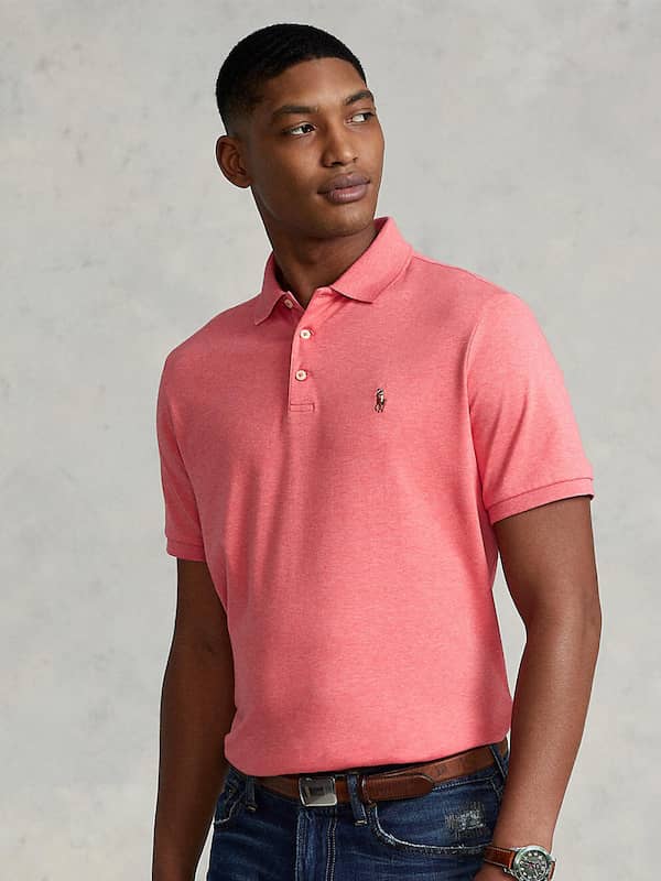 Polo Ralph Lauren Cotton Icon Logo Slim Fit Pique Polo in Blue for Men Mens Clothing T-shirts Polo shirts 