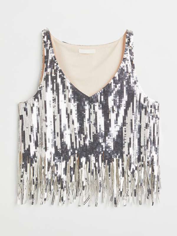 Buy Silver Tops for Women Online in India | Myntra