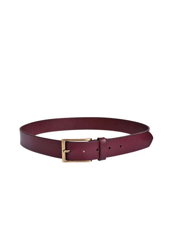 Burgundy belt deals womens