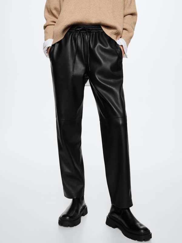 Trousers  Shorts  Buy leather high waist pant online  Skiim London   SKIIM Paris
