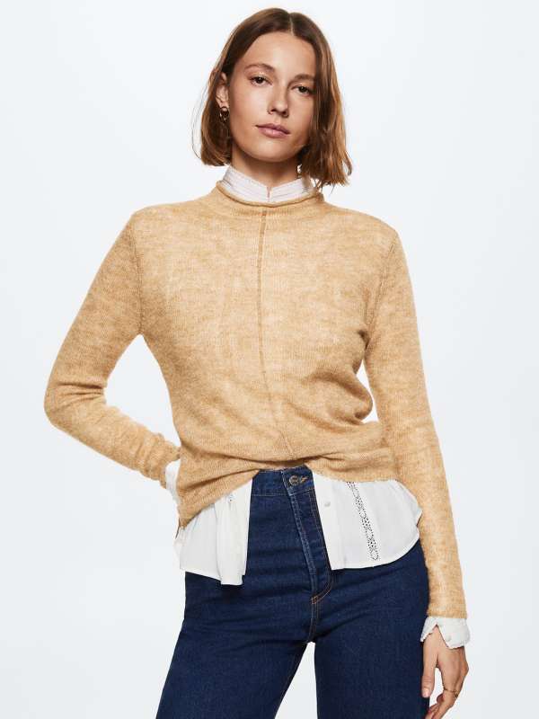 Vince contrast tip best sale wool blend pullover
