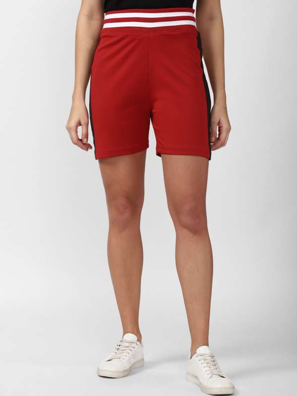 Forever 21 Red Shorts Buy Forever 21 Red Shorts online in India