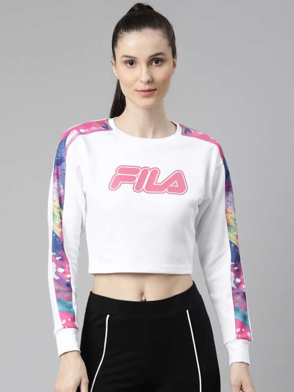 Fila sweater new arrivals crop top