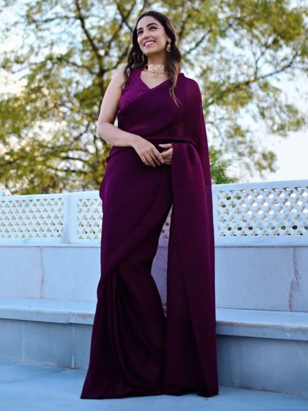 Myntra hotsell saree gown
