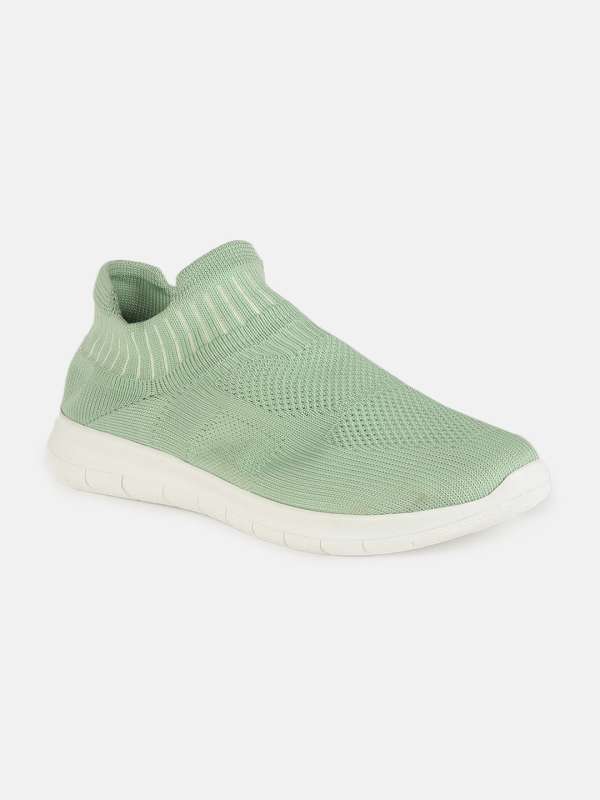 Womens olive green slip on sneakers deals