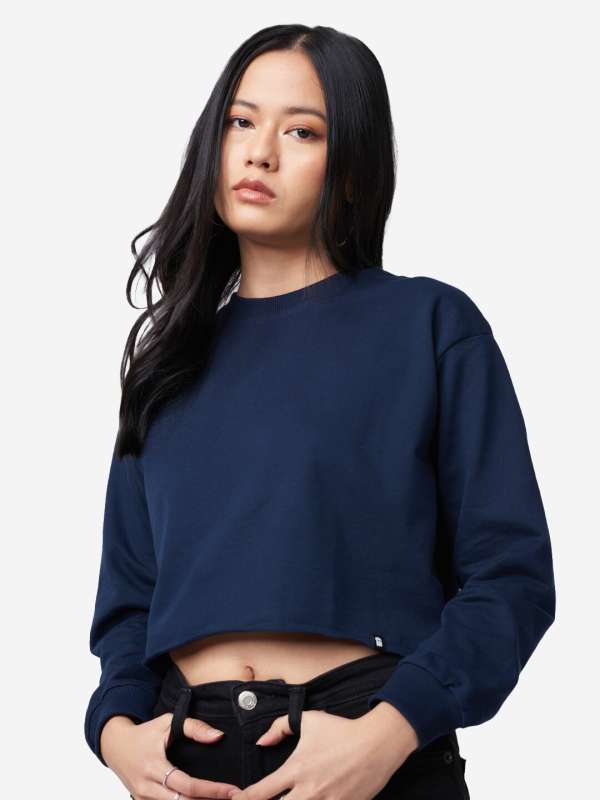 Oversized cropped on sale sweatshirt