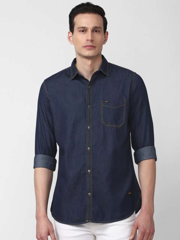 Van heusen deals blue shirt