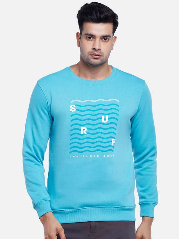 Buy Urban Ranger by Pantaloons Teal Regular Fit Printed Sweatshirt for Mens  Online @ Tata CLiQ