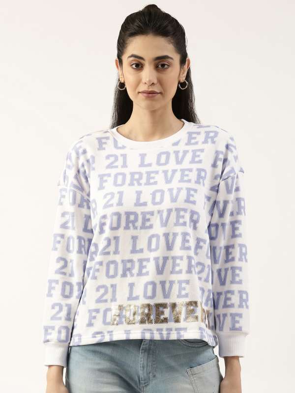 White Women Sweatshirts Forever 21 Buy White Women Sweatshirts Forever 21 online in India