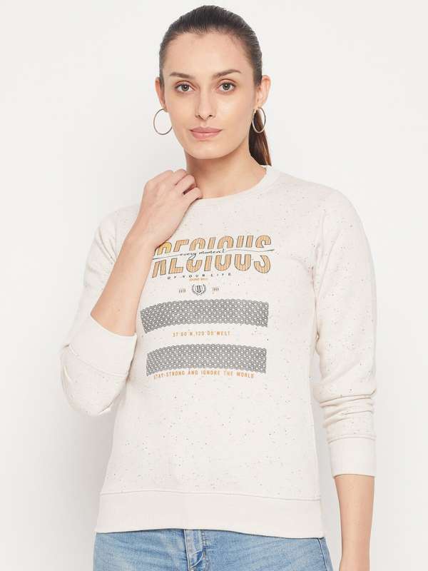 Duke Off White Printed Sweatshirt Buy Duke Off White Printed Sweatshirt online in India