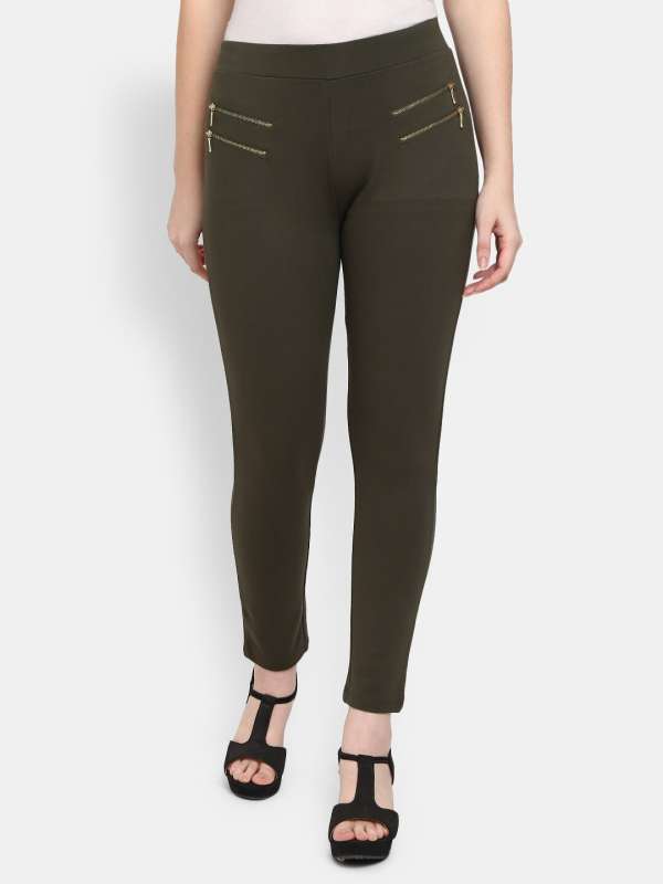 Buy online Pink Cotton Jeggings from Jeans & jeggings for Women by V-mart  for ₹709 at 5% off