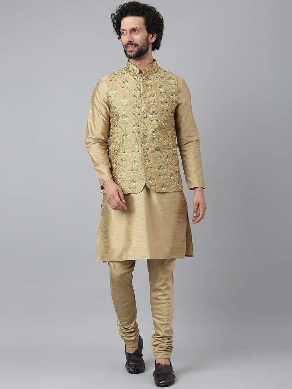 Khaki colour shop kurta pajama