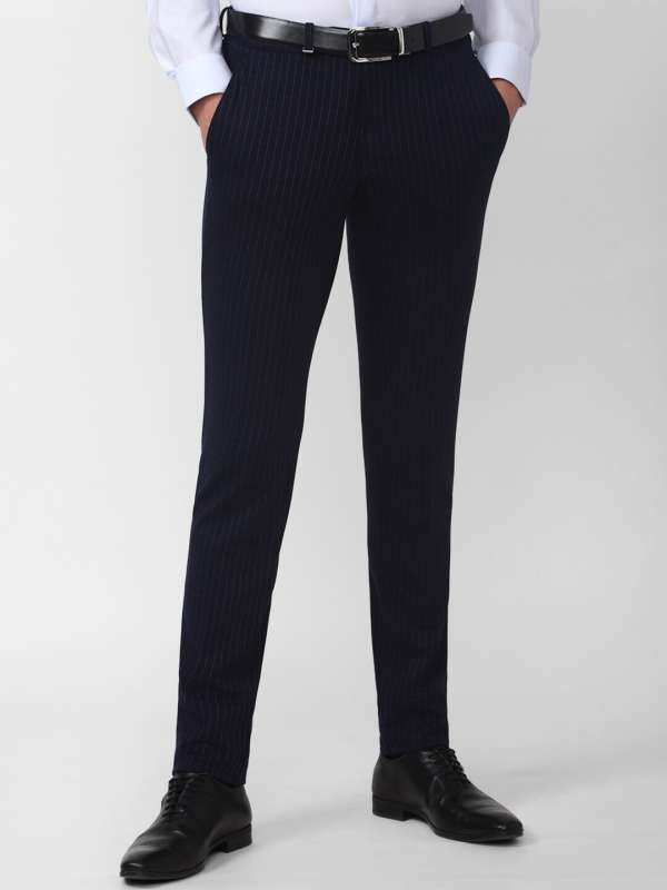 Striped on sale formal pants