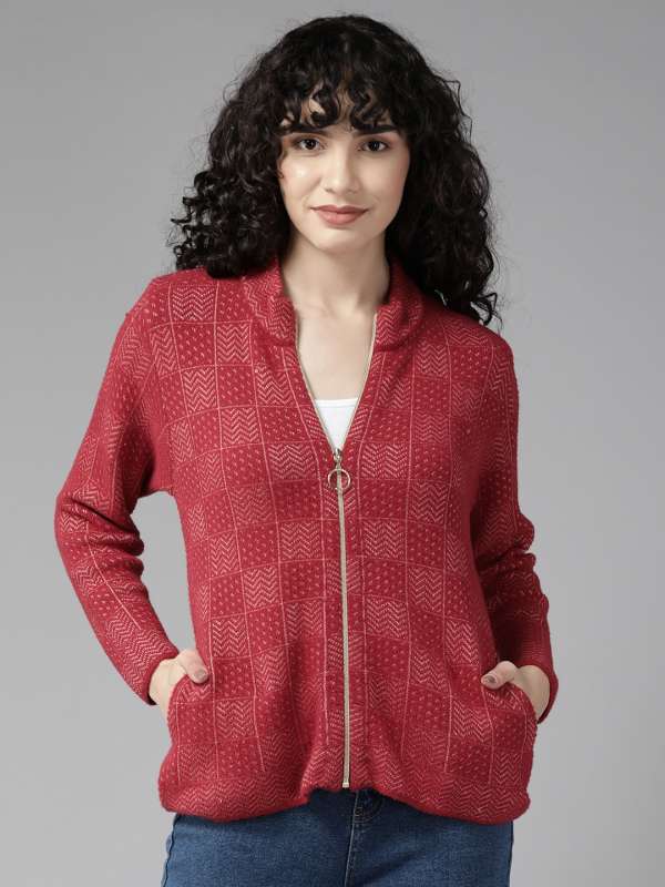 Cayman Red Self Design Cardigan 7856295.htm Buy Cayman Red Self