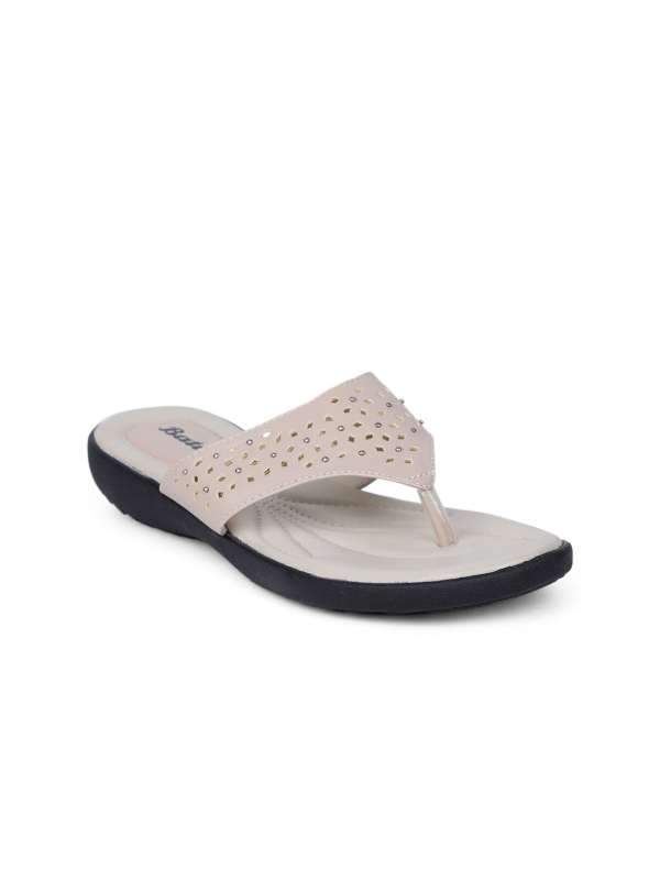 Bata open toe flats clearance