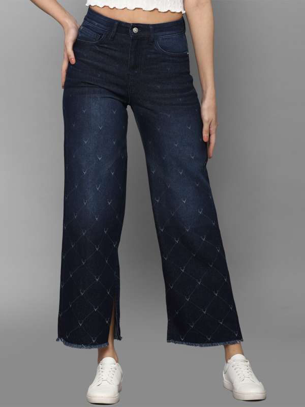 Buy Allen Solly Charcoal Grey Bootcut Jeans for Women Online