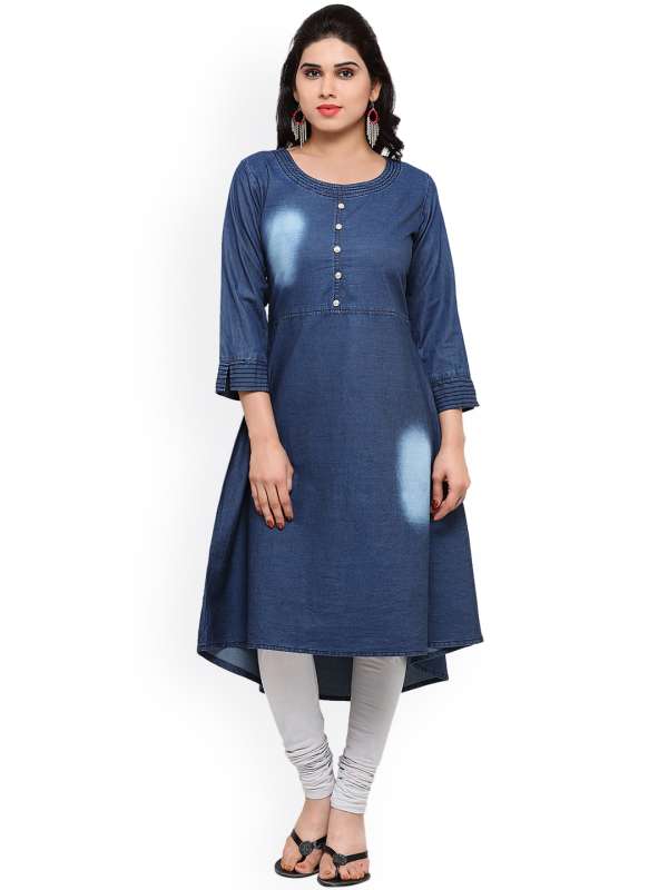 Denim Kurtas Buy Trendy Collection Of Denim Kurta Online Myntra Denim Kurtas Buy Trendy Collection Of Denim Kurta Online Myntra