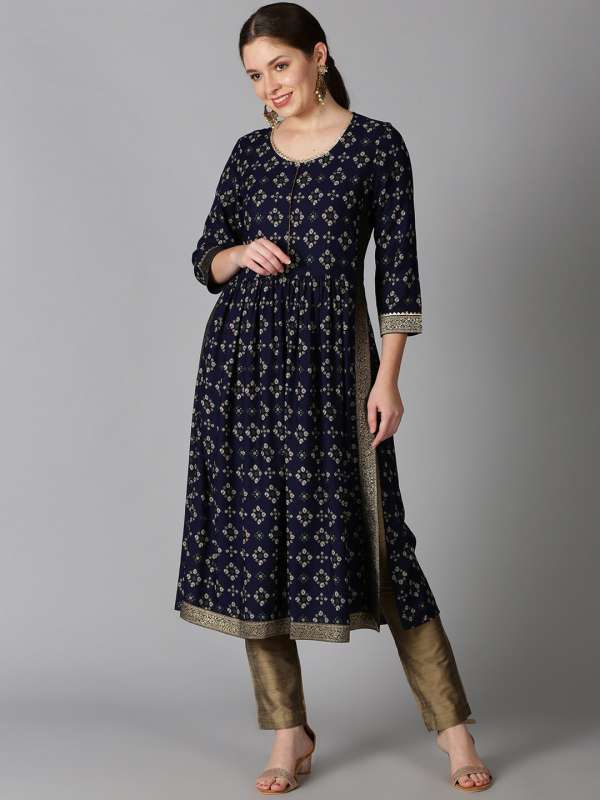 Saffron Threads Kurtas Buy Saffron Threads Kurtas online in India