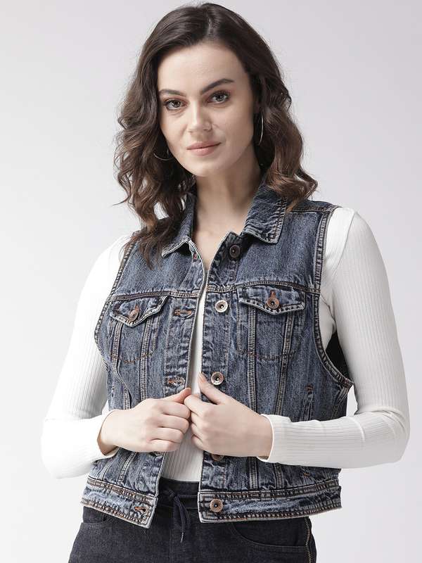 Update more than 154 sleeveless long denim jacket womens dedaotaonec
