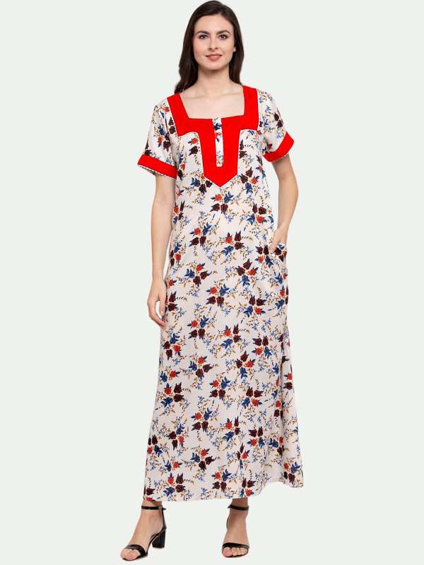 Cotton sales nighty snapdeal